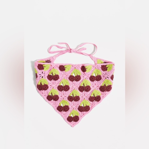 Urban Outfitters Cherry Knit Headscarf - Picture 3 of 12